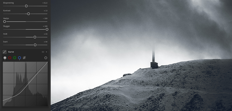 Redigering av bilder i Adobe Lightroom 1 Adobe Lightroom Redigering av lys og kurve