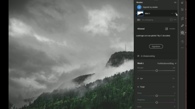Redigering av bilder i Adobe Lightroom 4 Opprett maske av himmel, person eller objekt - Adobe Lightroom Redigering - Foto av Kenneth Hauen